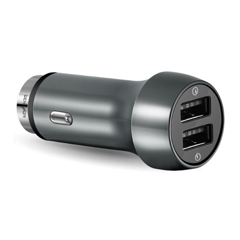 48W Dual USB QC3.0 metal in-car charger 