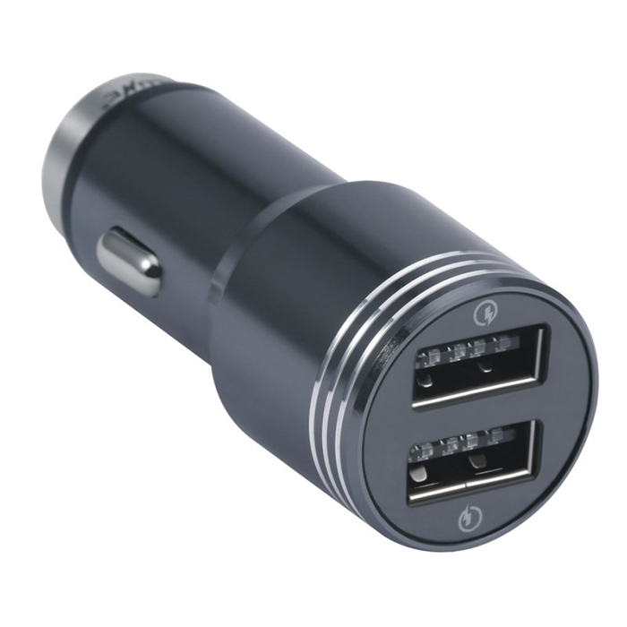 48W Dual USB QC2.0 metal in-car charger